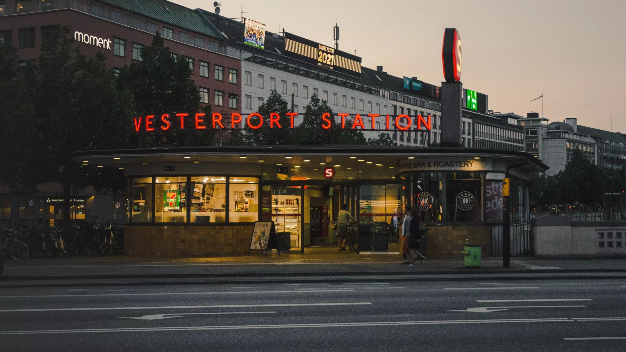 T-banestasjon Vesterport 
i København