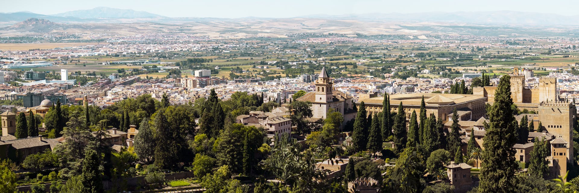 Utsikt over Granada, Spania