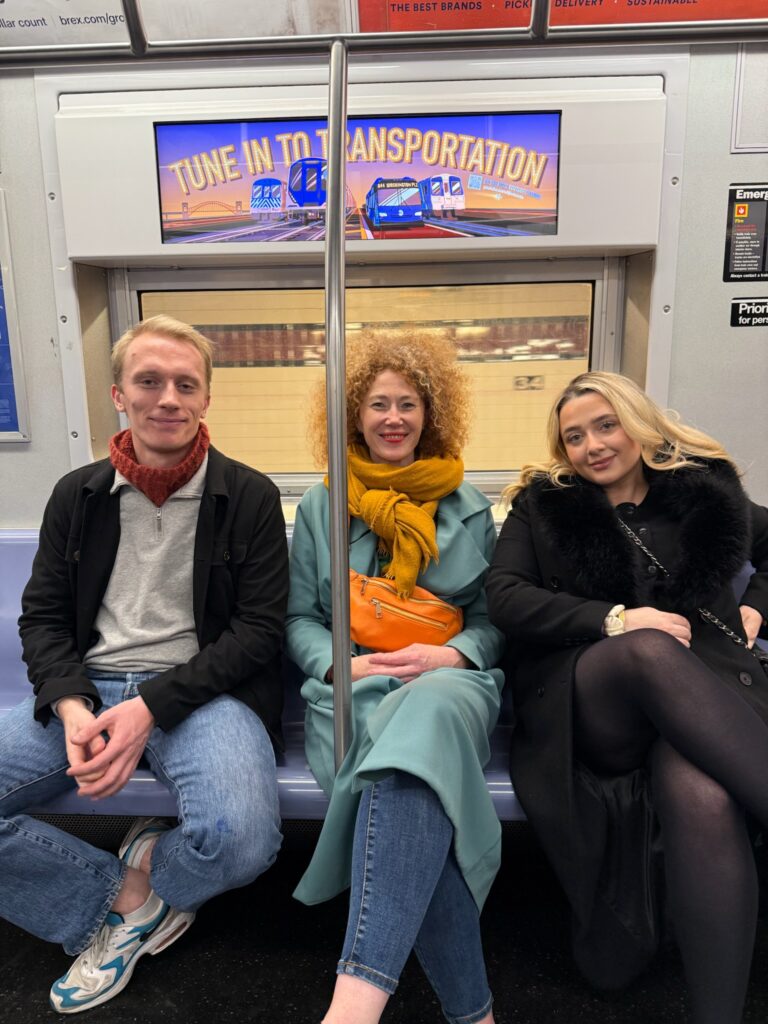 Øyvind Bryhn Pettersen på subway i New York