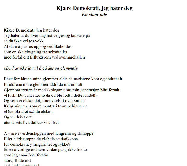 Bidrag Eline Ruud Kristiansen