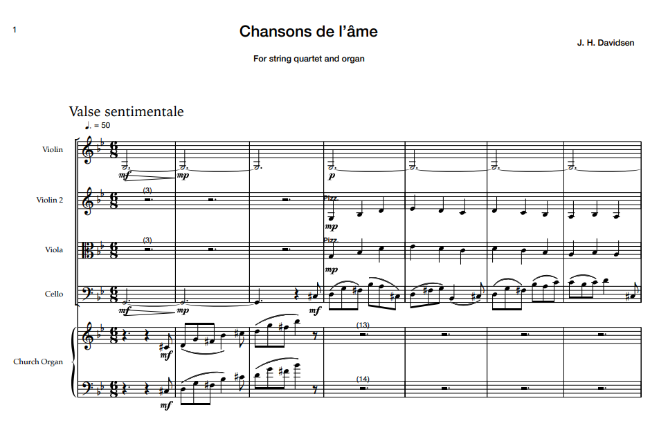 Chansons de l'âme Julie Helgeland Davidsen