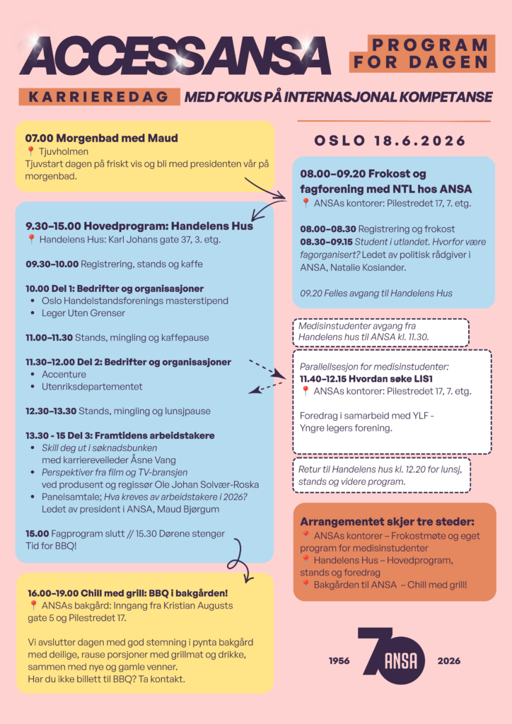 ACCESS ANSA 2026 program for karrieredagen